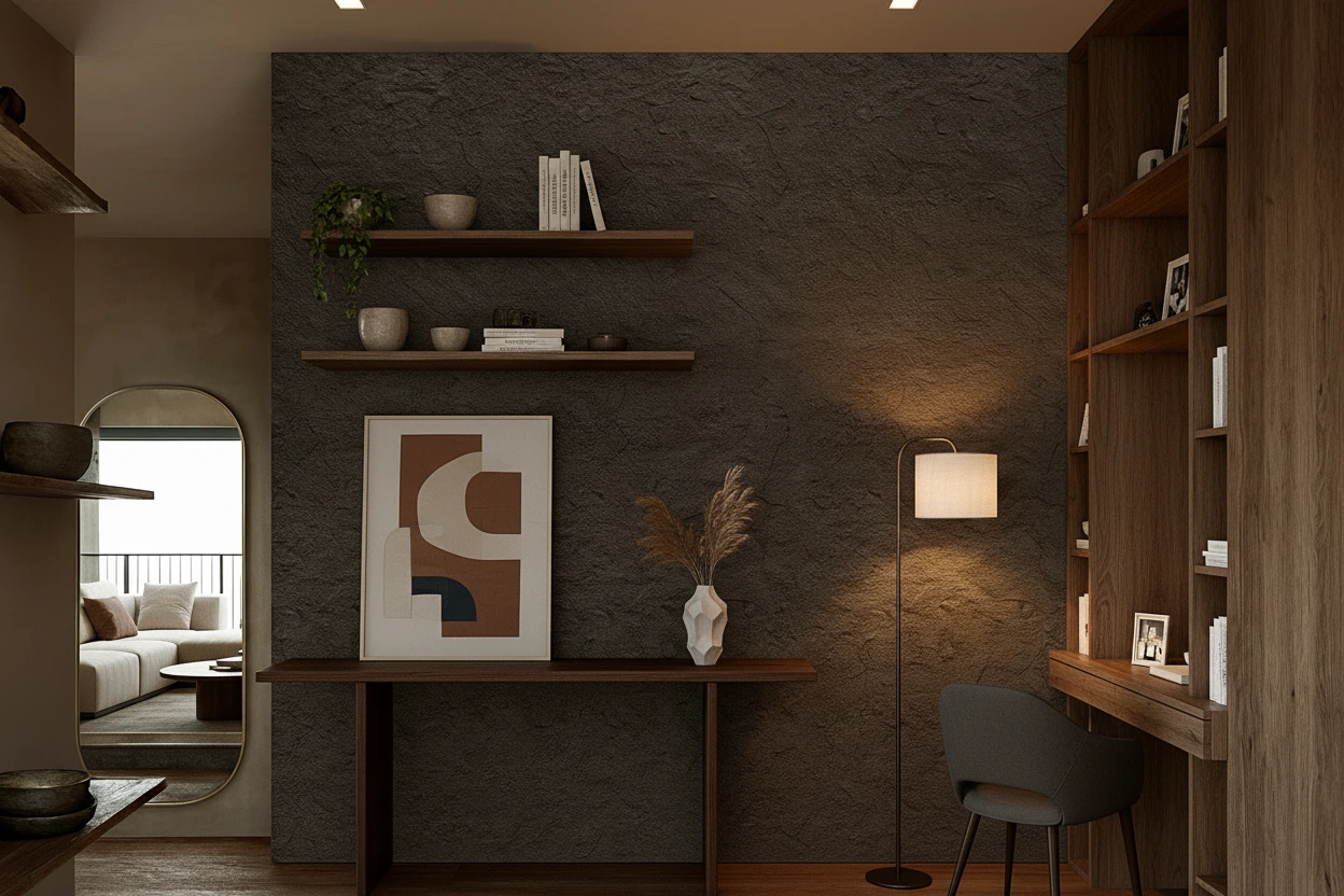 Acrylic Series - Fluted acrylic partition detail